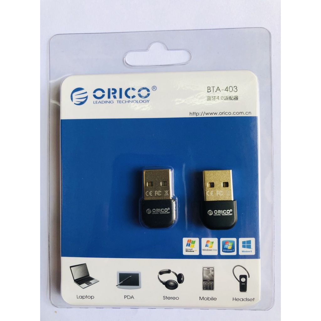 Orico đầu thu tín hiệu bluetooth 5.0 và 3.0 cổng USB không dây cho PC laptop chất lượng cao