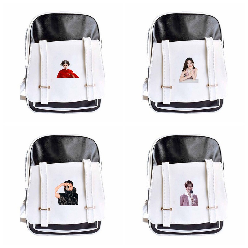 Cặp sách Balo idol hình vuông in hình TRƯƠNG NGHỆ HƯNG CÚC TỊNH Y CHU NHẤT LONG xinh xắn tiện lợi