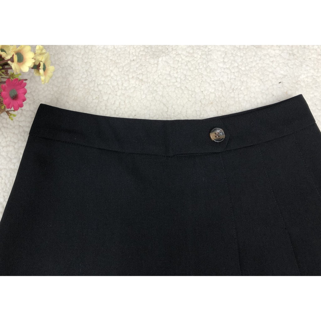 Chân váy chữ A xếp ly ngắn cạp cao, Chân váy ngắn có lót quần, Hàng thiết kế Hachidesigns | BigBuy360 - bigbuy360.vn
