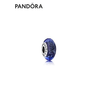 Mặt dây chuyền trang trí dây thủy tinh cắt màu xanh rực rỡ Pandora