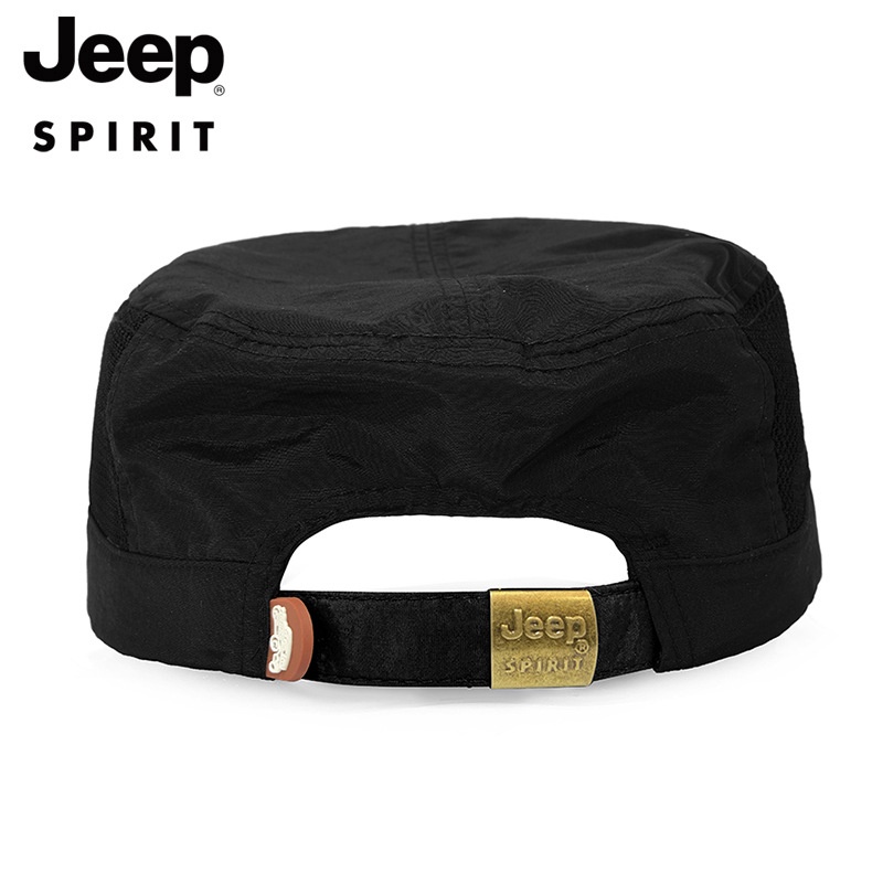 Jeep Spirit  Mũ Lưỡi Trai  Nam Và Nữ Màu Trơn Phối Lưới Thời Trang Mùa Hè