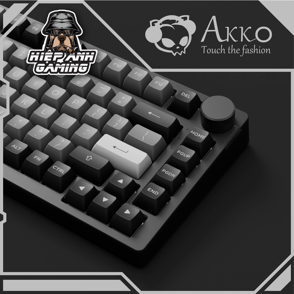 Bàn phím AKKO PC75B Plus Black & Silver | Bảo hành chính hãng 12 tháng