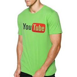 Áo thun nam in hình YouTube phong cách hàn quốc vải dày mịn ATNK1078