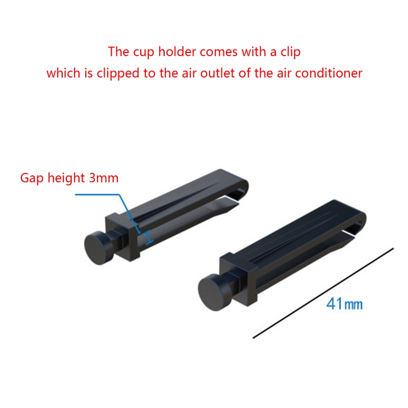 Giá Đỡ Bình Nước / Gạt Tàn Thuốc / Lon Nước Dạng Kẹp Gắn Lỗ Thông Gió Xe Hơi