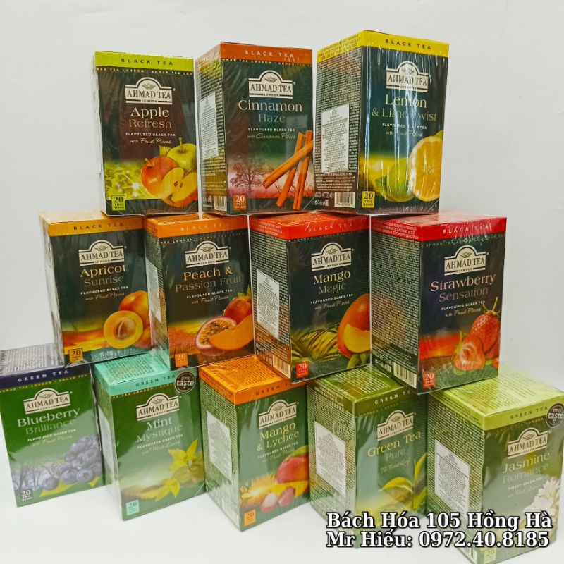 Trà Ahmad Tea hoa quả đủ các vị