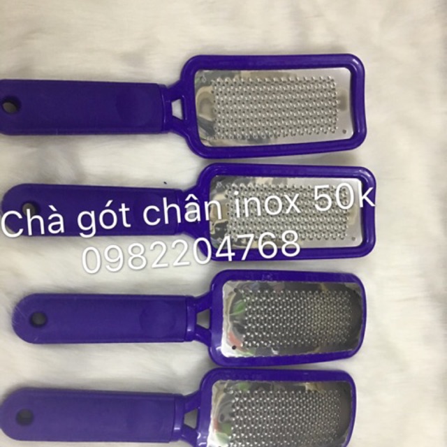 Chà gót chân inox 100% chà bằng tay