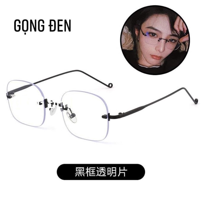 Kính mắt Jennie gọng Titan không gỉ TẶNG KÈM HỘP+KHĂN LAU
