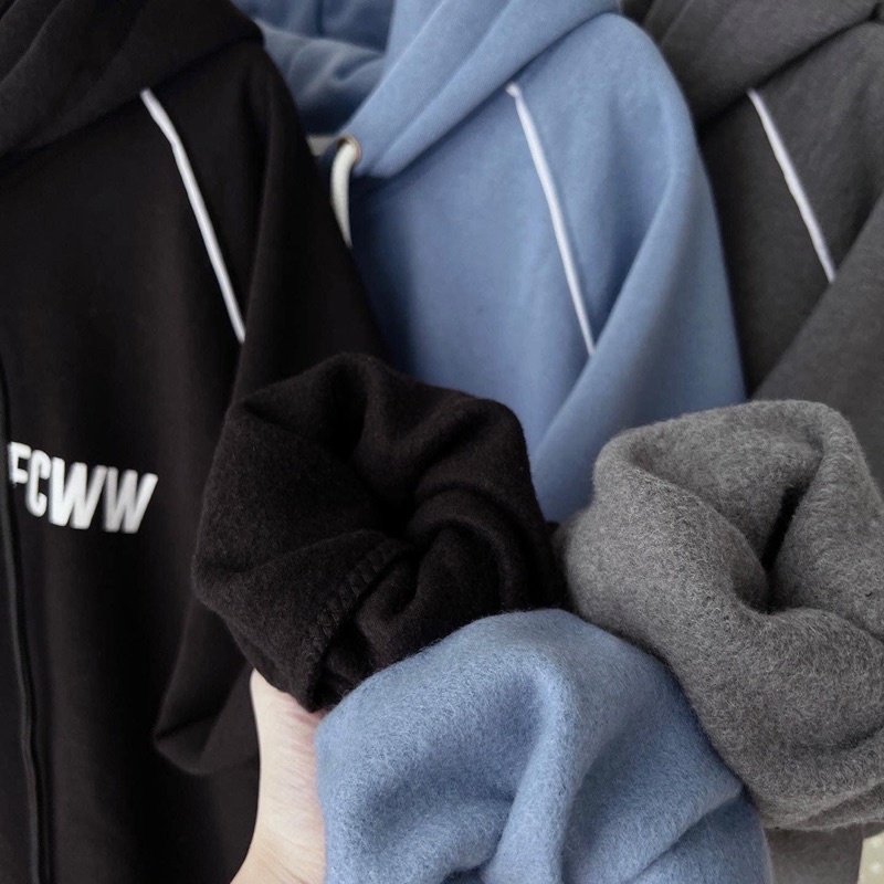 [sẵn] Áo Khoác Nỉ Form Rộng Ulzzang FCVV - pqk boutique