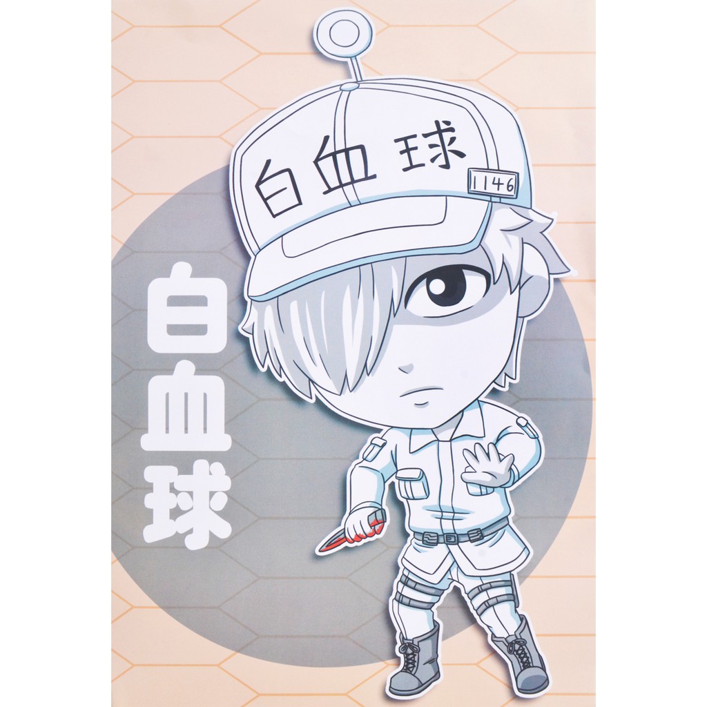 Bộ 8 tấm poster Anime - Hataraku Saibou