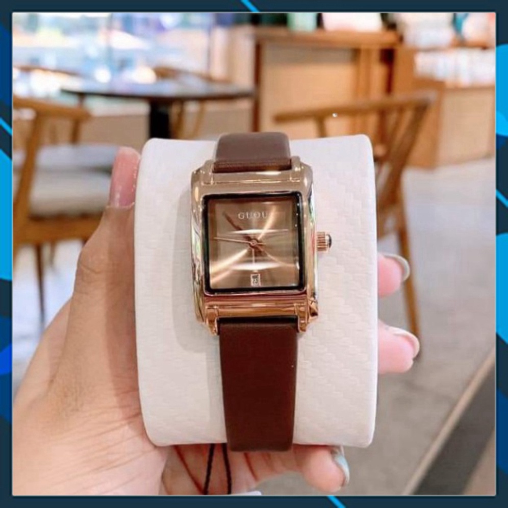 đồng hồ thật Đồng hồ nữ dây da cao cấp chính hãng Guou đẳng cấp siêu đẹp cho bạn giá hiện đại - #guou MTP-STORE uy tín đ