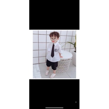 Set học sinh phong cách Hàn Quốc cho bé trai 10-20kg Ty