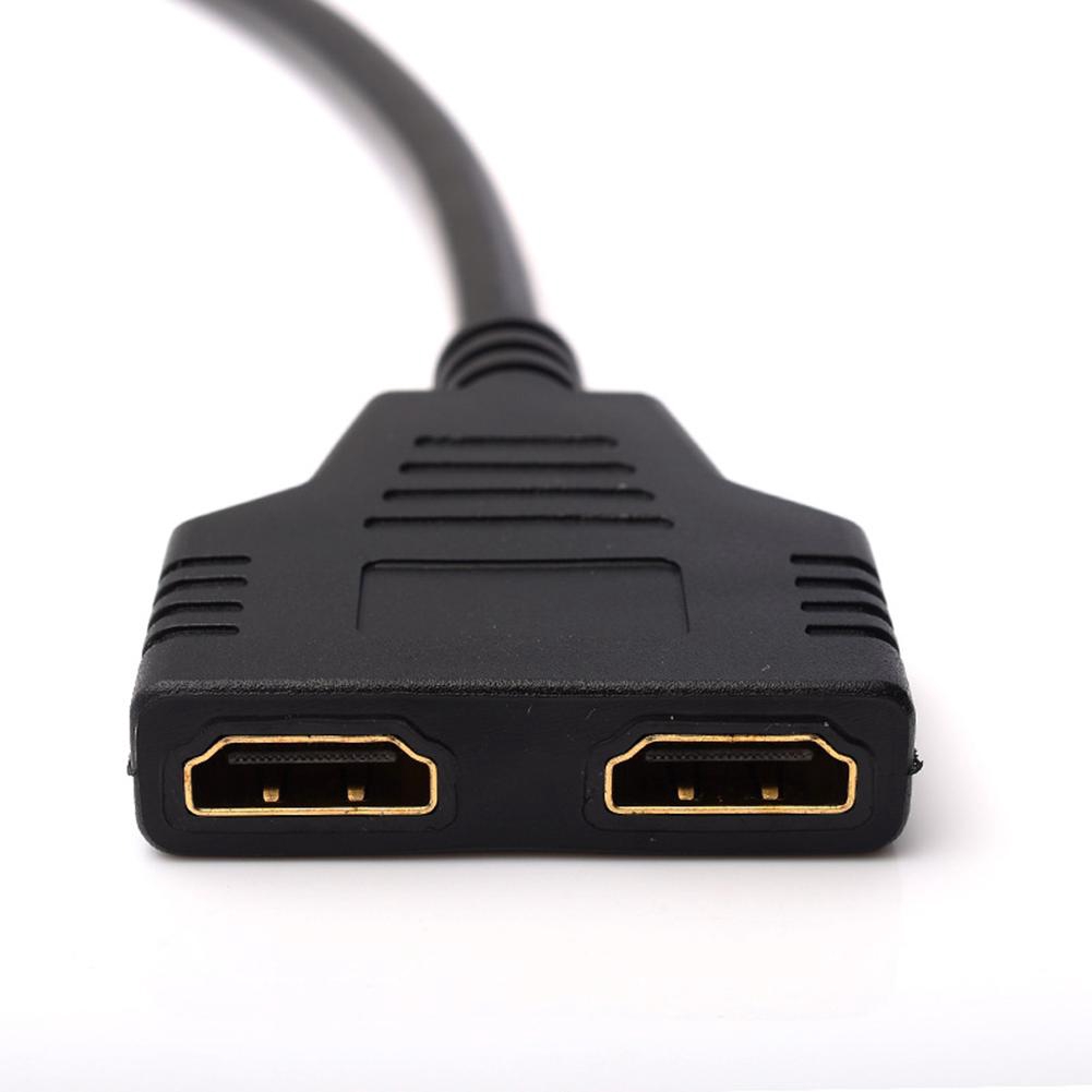 Cổng HDMI 1080P Nam thành 2 Nữ 1 trong 2 Out Bộ chuyển đổi cáp Splitter