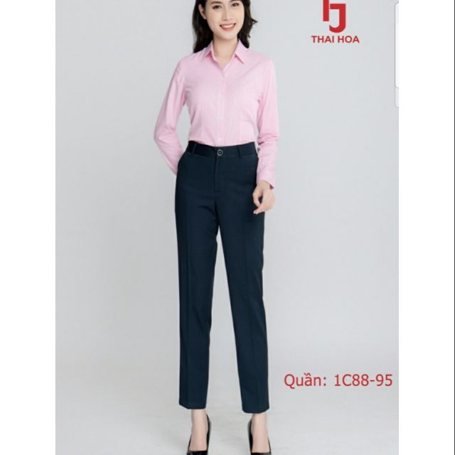 Quần tây Thái Hòa ống suông