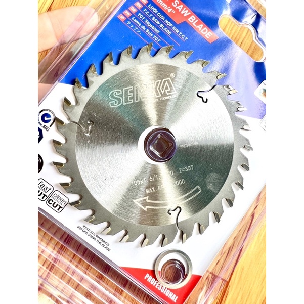 Lưỡi cắt gỗ hợp kim 105mm 30 răng SENKA loại tốt