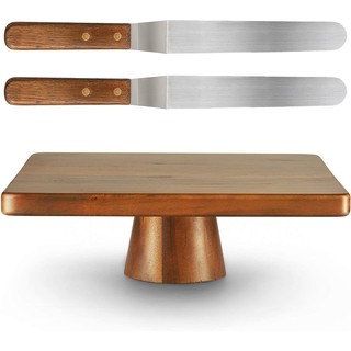 Đế bánh kem hình vuông 30cm, Kèm 2 dao chà láng, dùng làm bánh gato, trang trí tiệc cưới sinh nhật