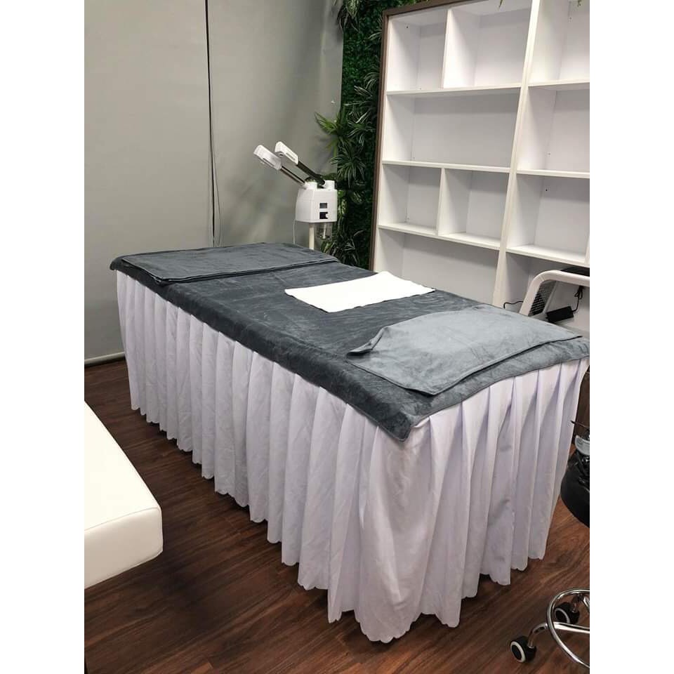 Khăn trải giường spa 🌸MỀM MẠI🌸 Khăn đắp người spa chất liệu Microfiber hàng tiêu chuẩn xuất Nhật kt 90 x 190cm | BigBuy360 - bigbuy360.vn