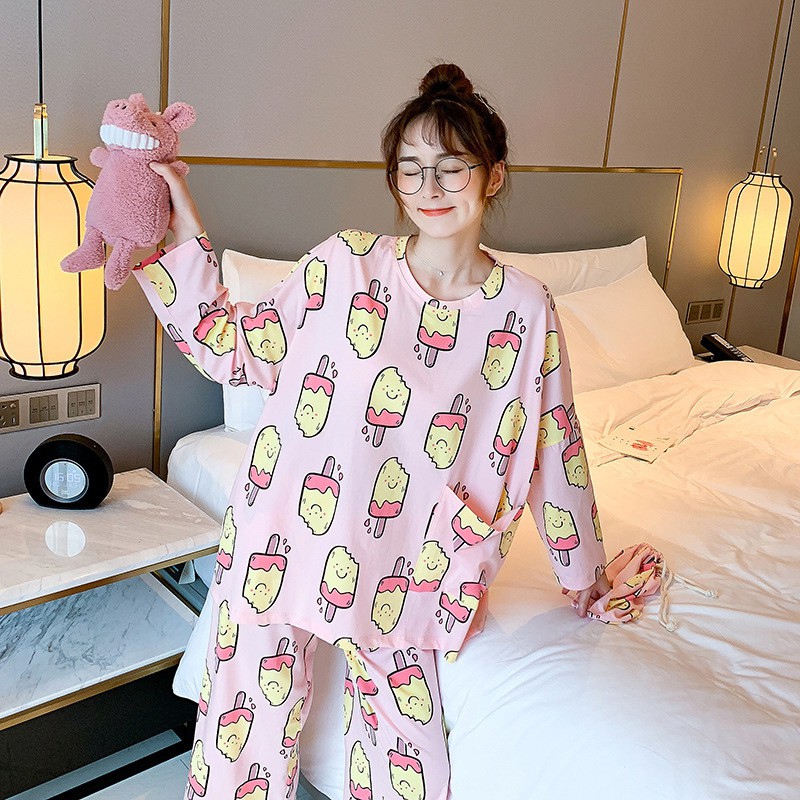 Bộ đồ ngủ họa tiết hoạt hình xinh xắn