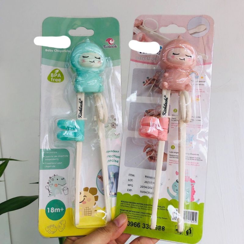 Đũa tập ăn xỏ ngón hình thú cho bé