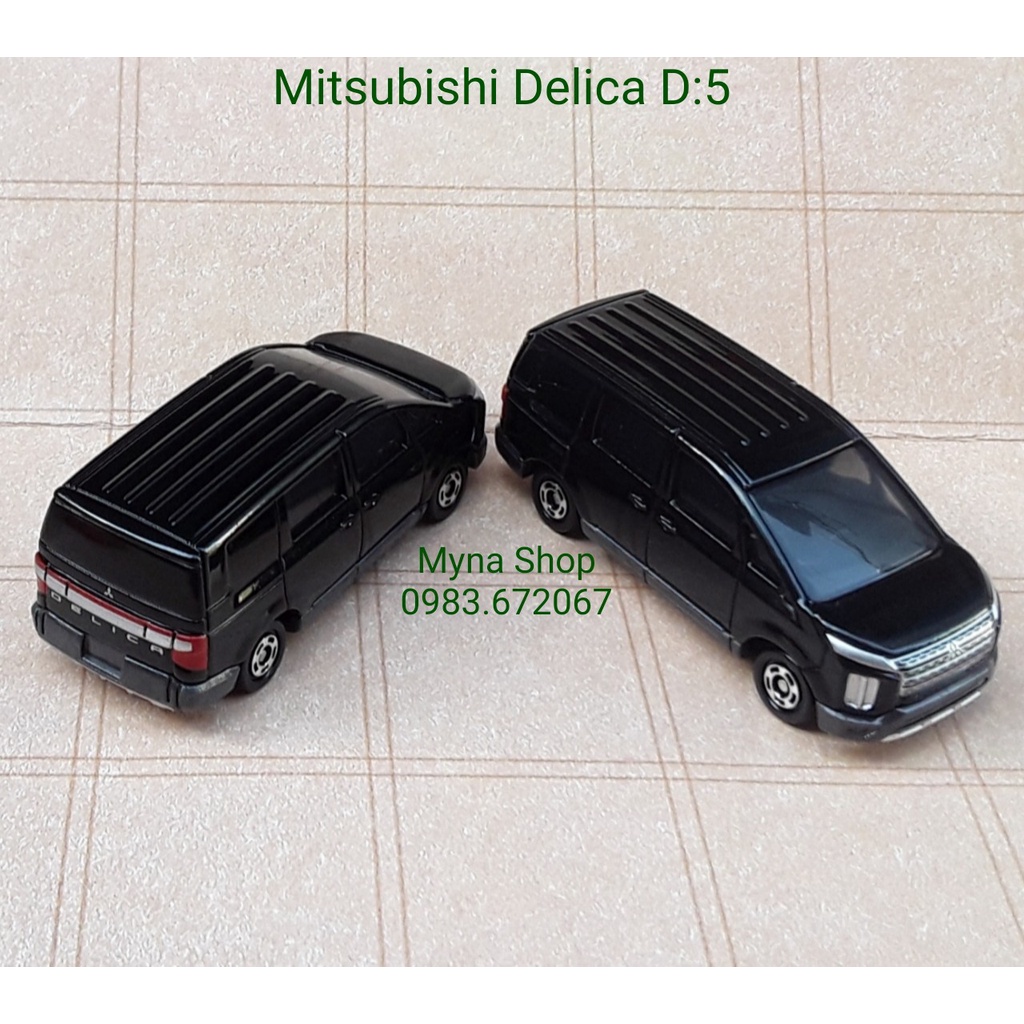 Đồ chơi mô hình tĩnh xe tomica không hộp, Mitsubishi Delica D:5