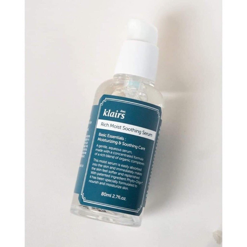 Serum Klairs Rich Moist Soothing cấp nước