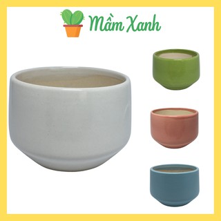 Chậu hạt dẻ con (Chậu trụ bóp chân) trồng cây mini | Tặng kèm lưới lót chậu
