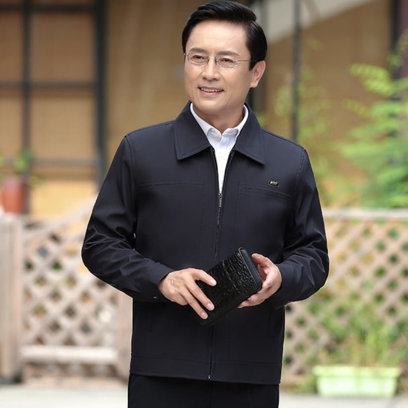 Áo Khoác nam trung niên chống nhăn,chống thấm nước NR207