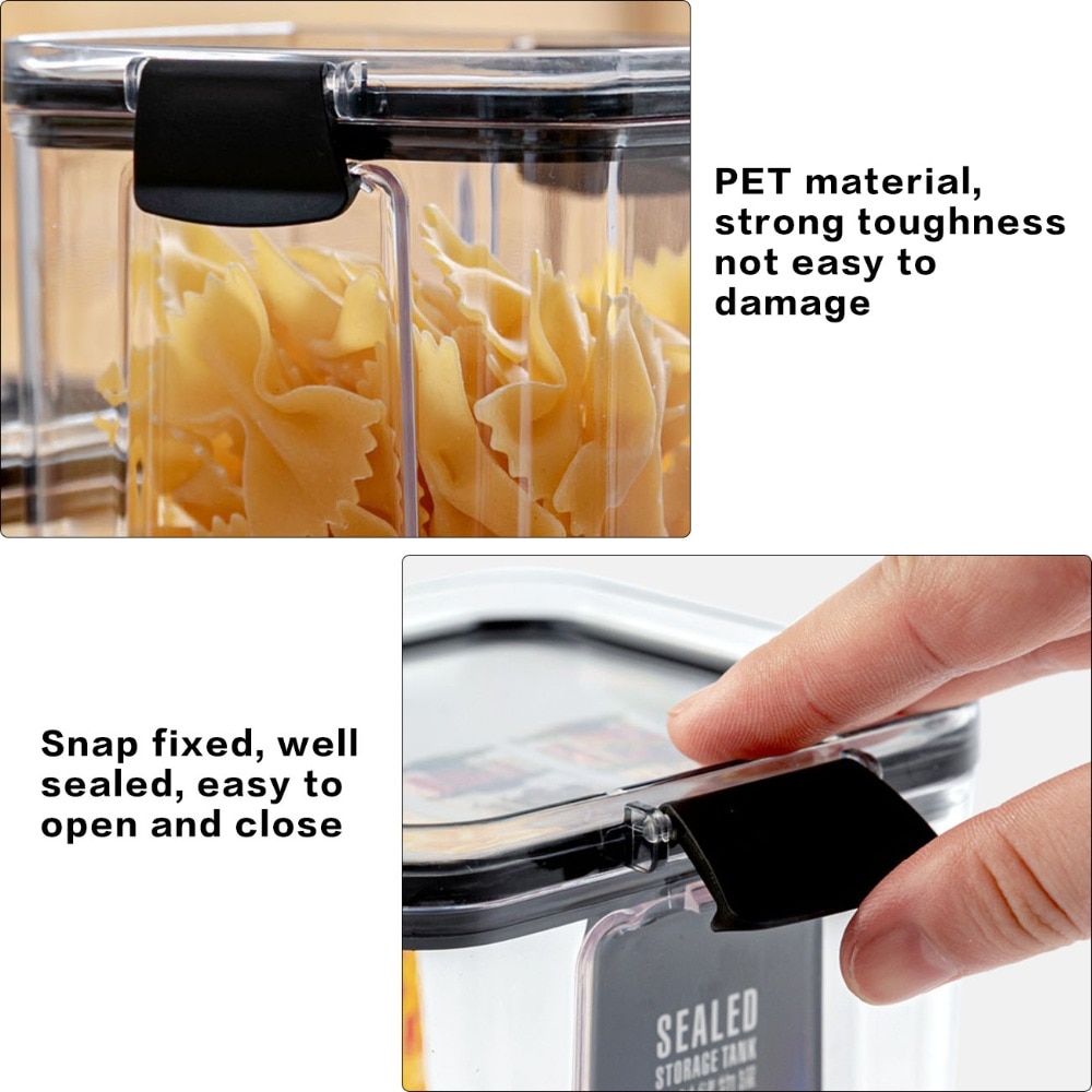 Hộp Đựng Bảo Quản Thực Phẩm Bằng Nhựa Trong Suốt 460 / 700 / 1300 / 1800ml