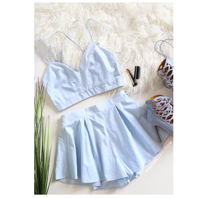 Set áo dây quần váy đi biển 23
