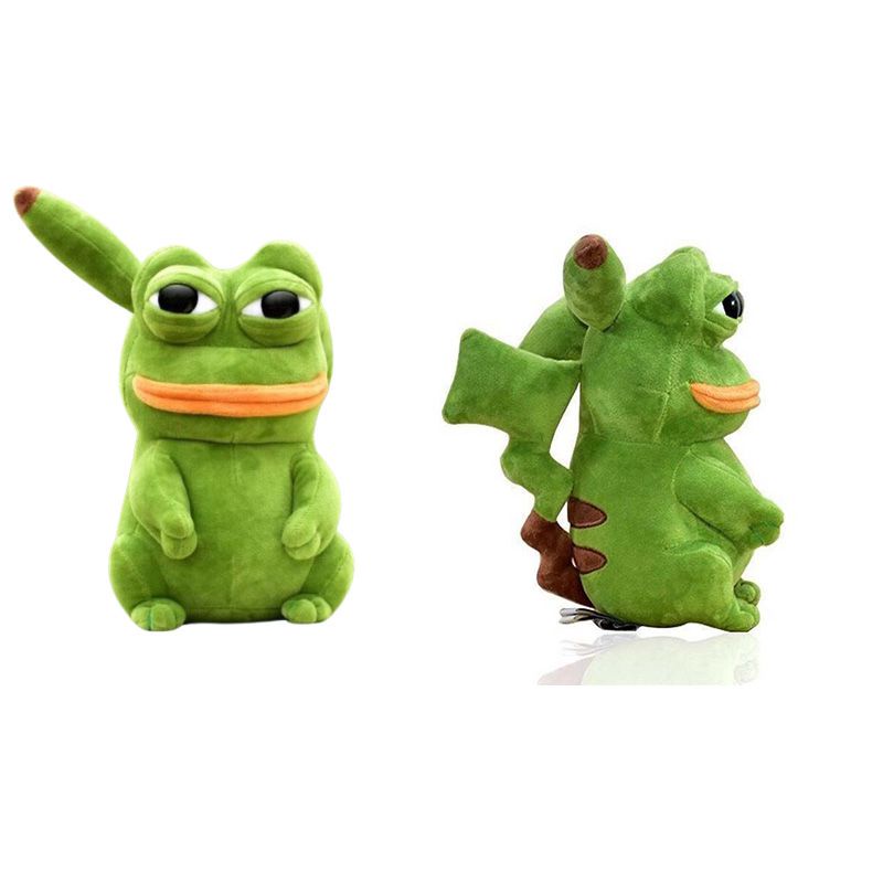 Thú Nhồi Bông Hình Ếch Pokemon Pikachu Pepe Trang Trí Phòng Trẻ Em