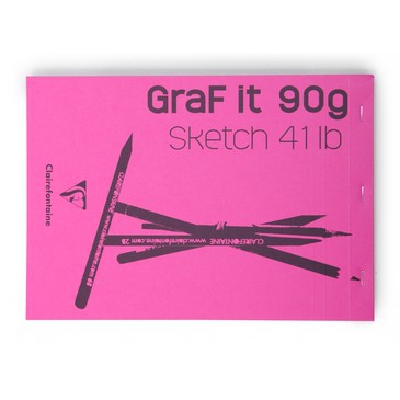 [ TÂM TÂM ]-Sổ vẽ chì GRAF IT Sketch pad Clairefontaine 90gsm 80 sheets-