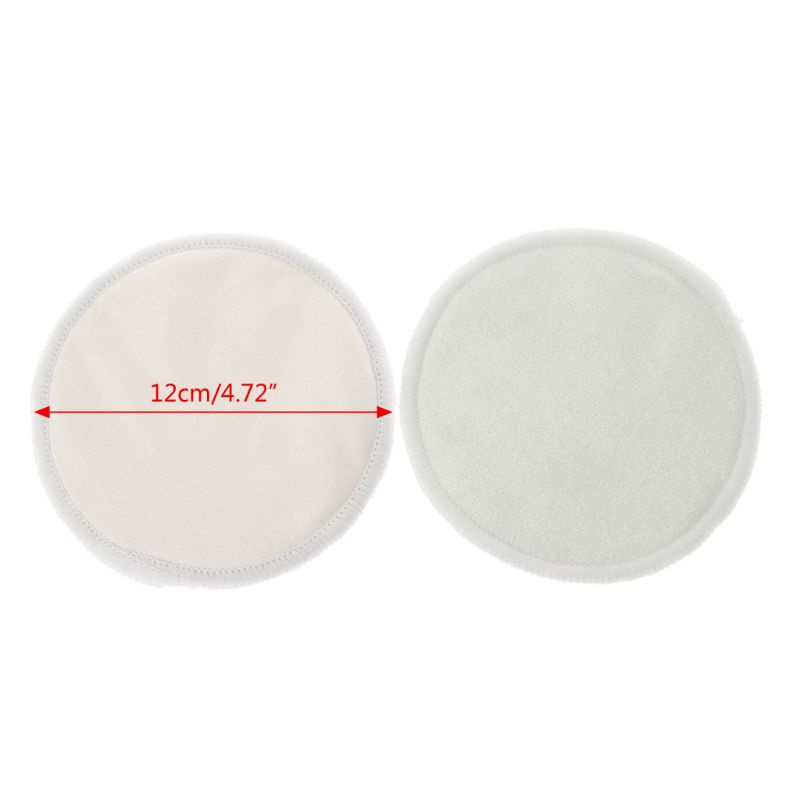 Bộ 2 Miếng Đệm Ngực Bằng Tre Chống Thấm Nước Có Thể Giặt Sạch Tiện Dụng Cho Mẹ Bỉm Sữa