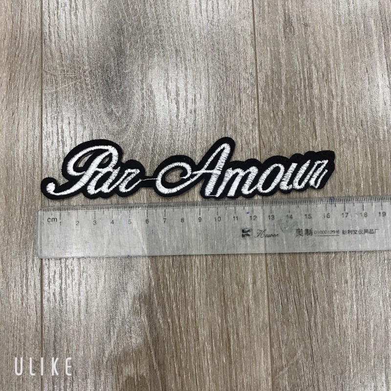 Sticker ,logo Thêu combo 4 các mẫu chữ