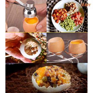 IE❤Kitchen Stainless Steel Egg Opener Shell Top Cutter Tools Eggs Cracker Separator