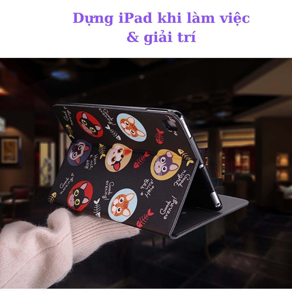 Ốp ipad silicon hình Thỏ mũ hồng ipad Air 3/gen 5/6/7/8/9/Air1/Air 2...MART CASE