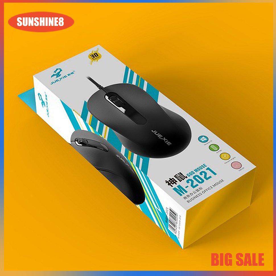【SUN】Wire Mouse 1000DPI Silent Ergonomic USB Portable Gaming Office Mouse