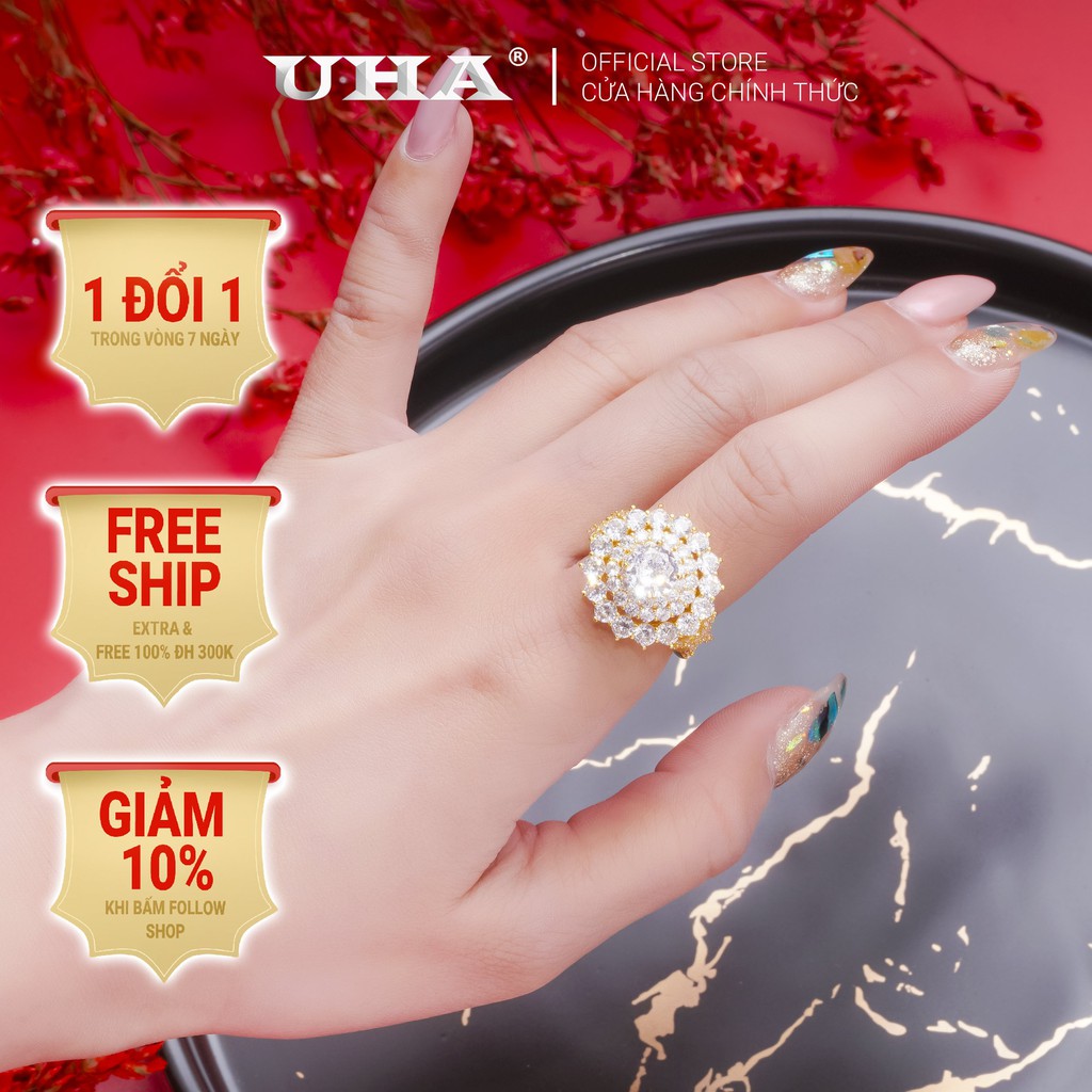 Nhẫn nữ đính xoàn N420151-140 mạ vàng cao cấp (giá tốt nhất)