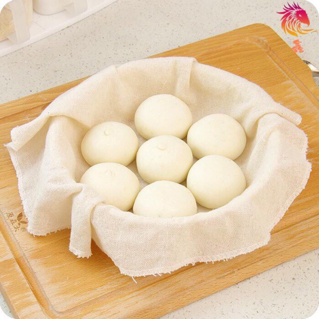 Khăn vải hấp bánh bao, màn thầu, sủi cảo (Lót và phủ bánh)