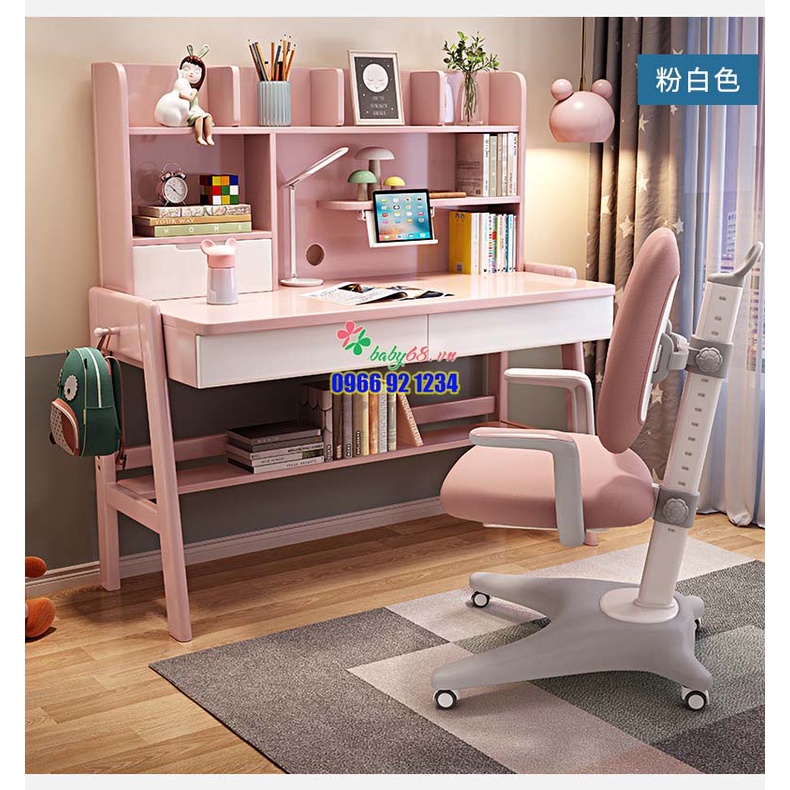 Bộ bàn học thông minh cao cấp chống gù cho bé Vbaby