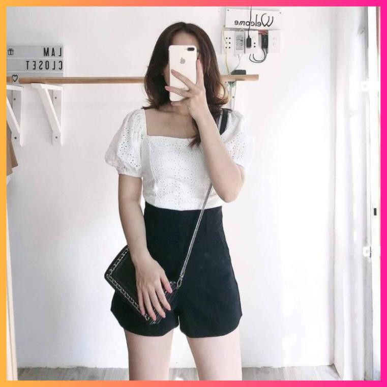 Quần Shorts Nữ cạp cao xinh xắn, Quần đùi nữ đứng form tôn dáng - MOONMY | BigBuy360 - bigbuy360.vn