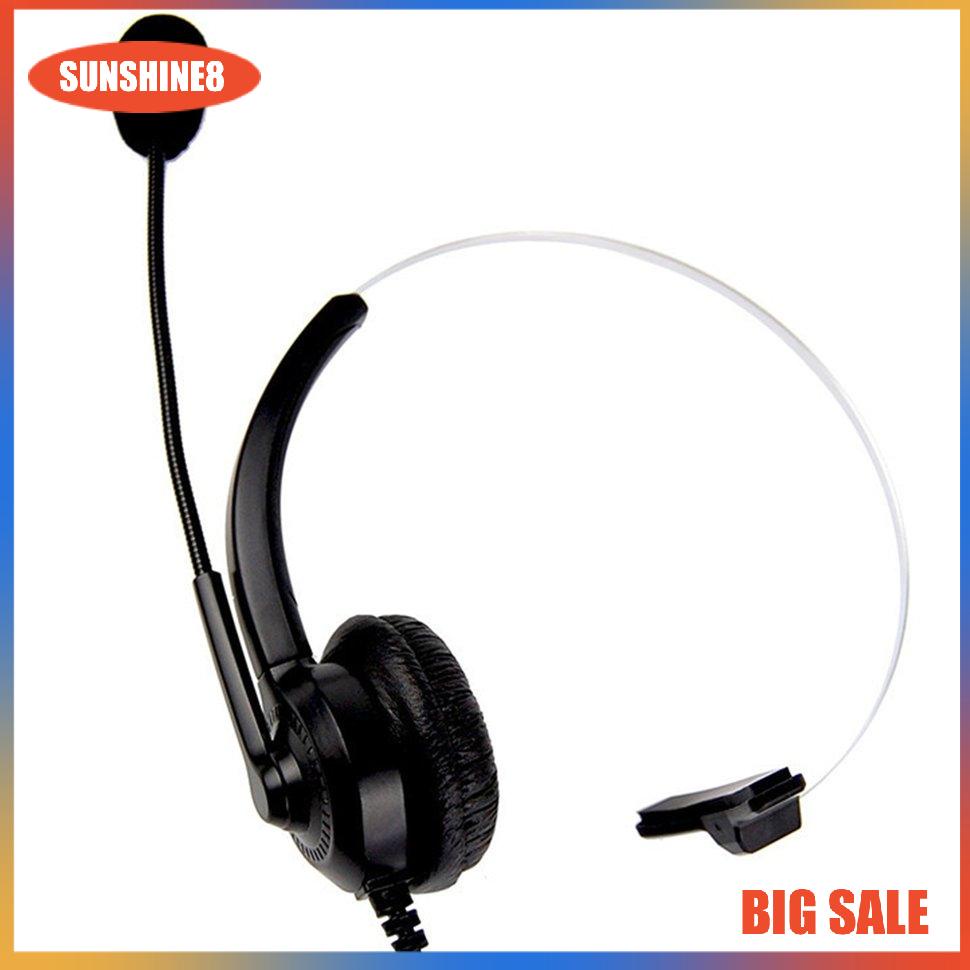【SUN】2.5 Headphones Telephone Headset With Microphone Traffic Headset Call