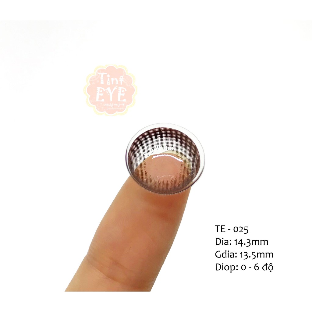 Kính Áp Tròng Tinteye Lens TE-025 Nâu Mắt Ướt