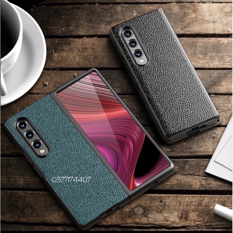 Samsung Z fold 3_Ốp lưng Vân da 2 mảnh bảo vệ máy chính hãng Likgus cao cấp