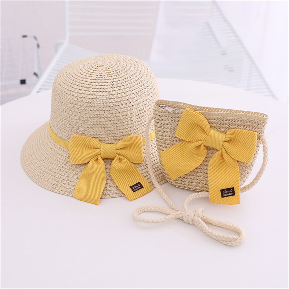 BEAR LEADER Set Nón Và Túi Xách Thiết Kế Mới Thời Trang Mùa Hè Theo Phong Cách Nhật Bản Cho Bé