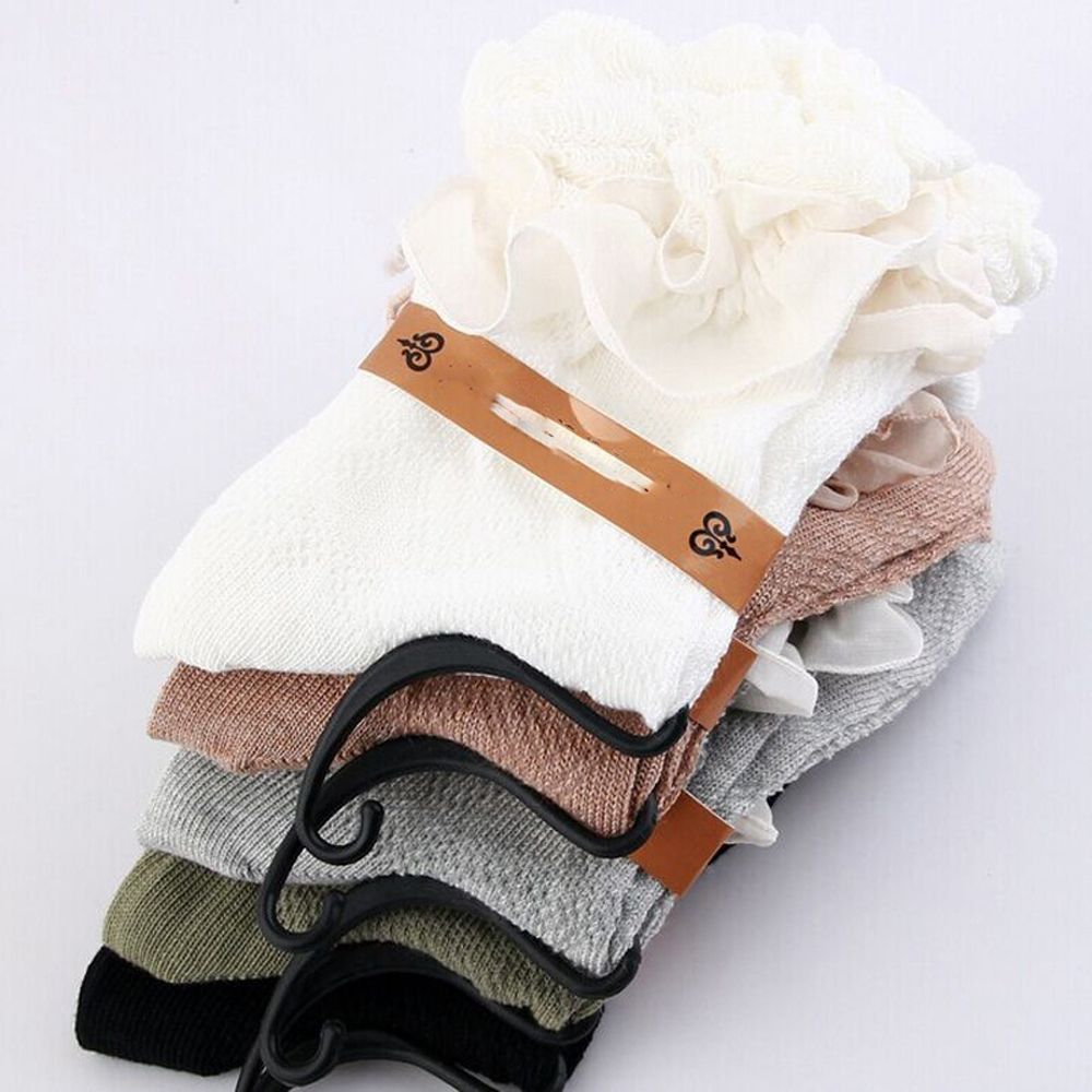 Tất ngắn phối ren phong cách Harajuku cổ điển