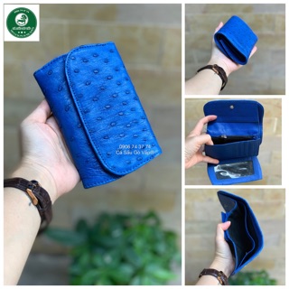 VÍ GẤP 3 DA ĐÀ ĐIỂU MINI - CÁ SẤU GÒ VẤP