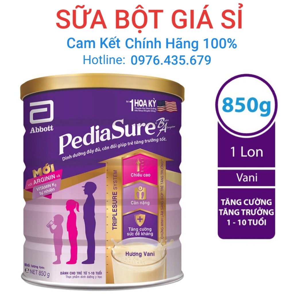 SỮA BỘT PEDIASURE 850G DATE 2022.