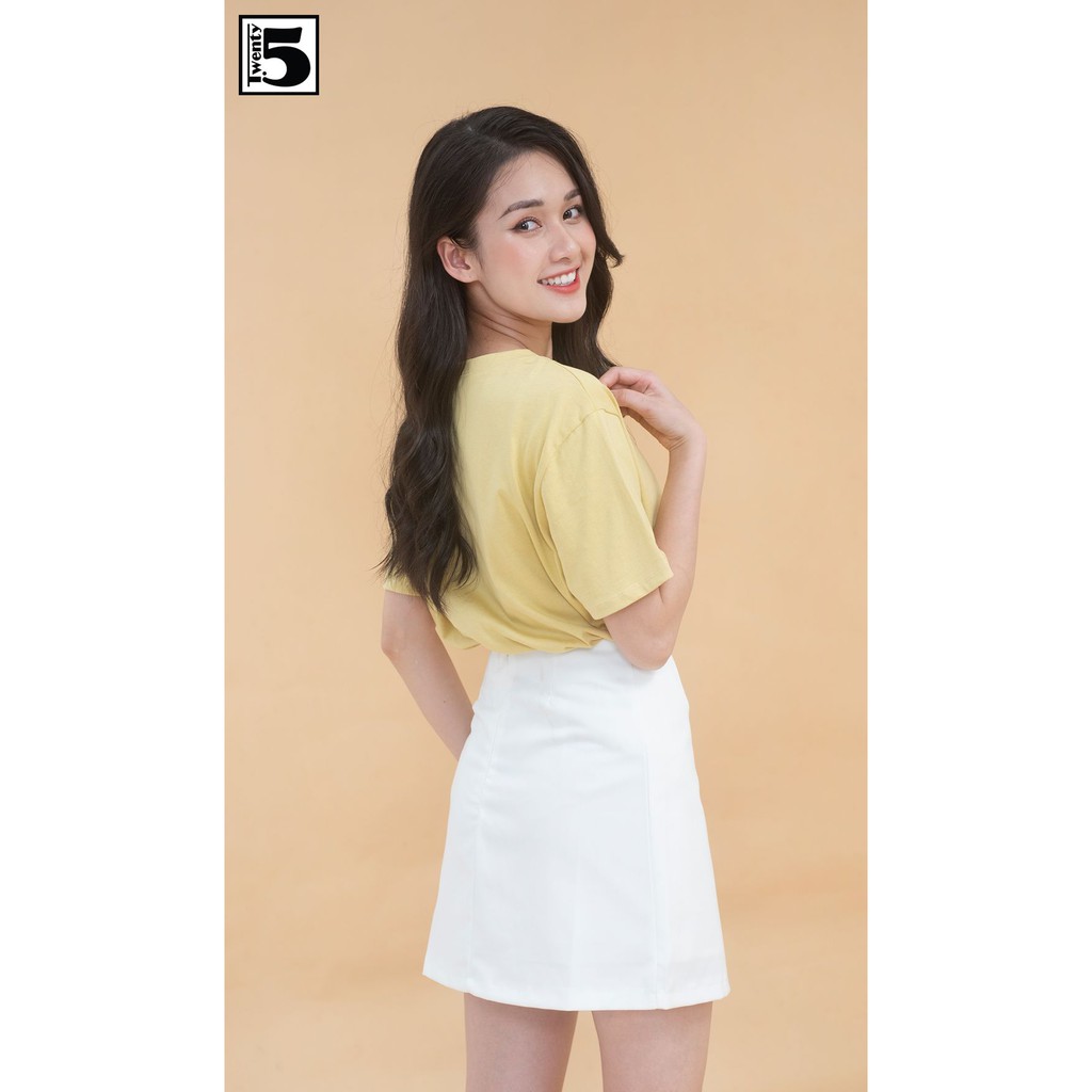 Chân váy nữ chữ A, dáng ngắn, xẻ vạt Twentyfive 3690 | BigBuy360 - bigbuy360.vn
