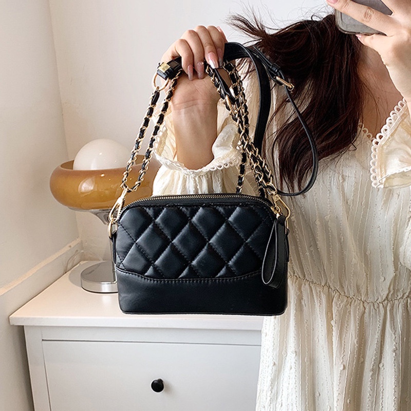 Túi Đeo Chéo Dây Xích Hình Thoi Phong Cách Đường Phố Cho Nữ