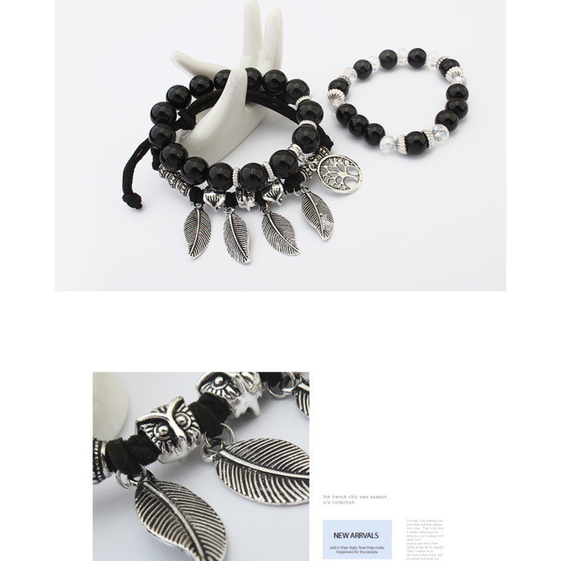 Vòng đeo tay phối chuỗi hạt kiểu Boho thời trang cho nữ | BigBuy360 - bigbuy360.vn