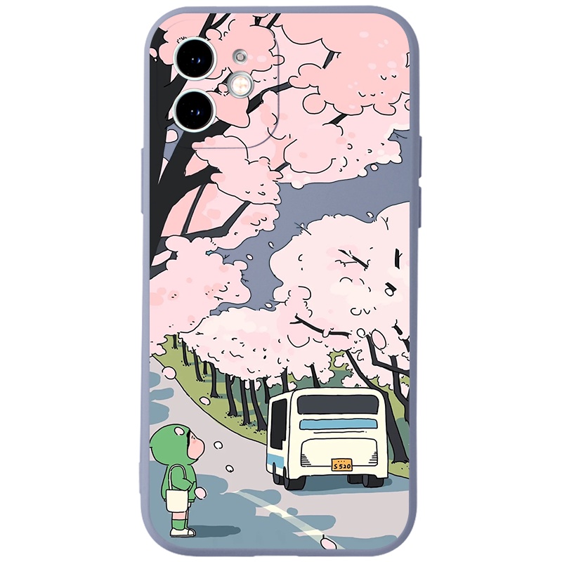 Ốp lưng JURSUE mềm hoạt hình dễ thương đẹp Cho iPhone 14 13 12 11 Pro Max SE 2020 X XR XS 8 7 ip 6S 6 Plus kute Y2377